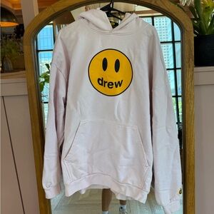 Drew House Light Pink Hoodie with Iconic Emblem